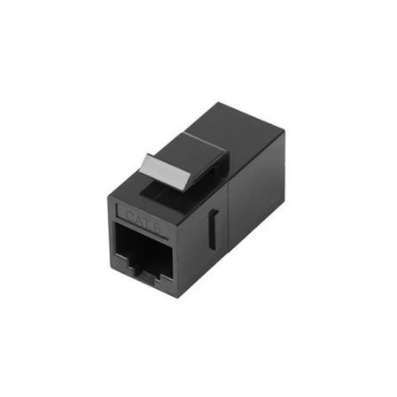 Lanberg KSU6-3000 Adaptador Keystone Feed-thru RJ45 a RJ45 Cat.6 UTP Negro